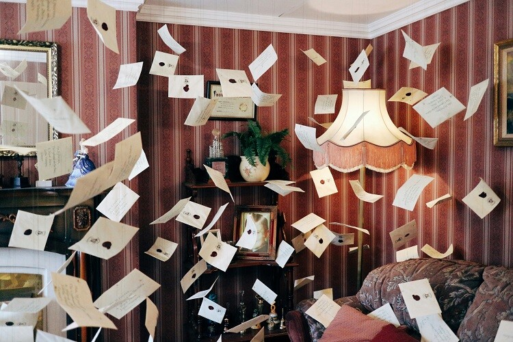 Fliegende Briefe aus Hogwarts auf der Warner Bros. Studio Tour